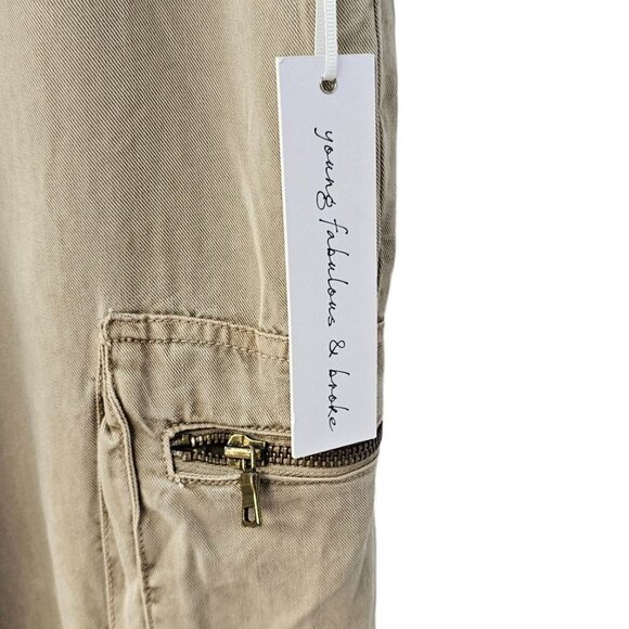 Revolve Young Fabulous & Broke Women's Cargo Tencel Joggers  Size XS NWT - Picture 5 of 9